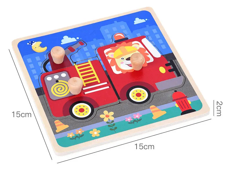 Baby Toys Montessori Wooden Puzzles Children