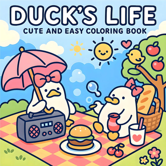 DUCK'S LIFE Bold-easy Patterns Coloring Book
