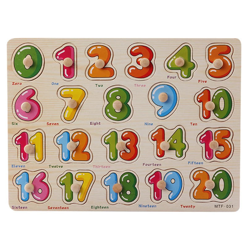 Baby Toys Montessori Wooden Puzzles Children