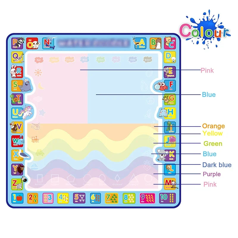 Oversized Magical Water Canvas pens Montessori