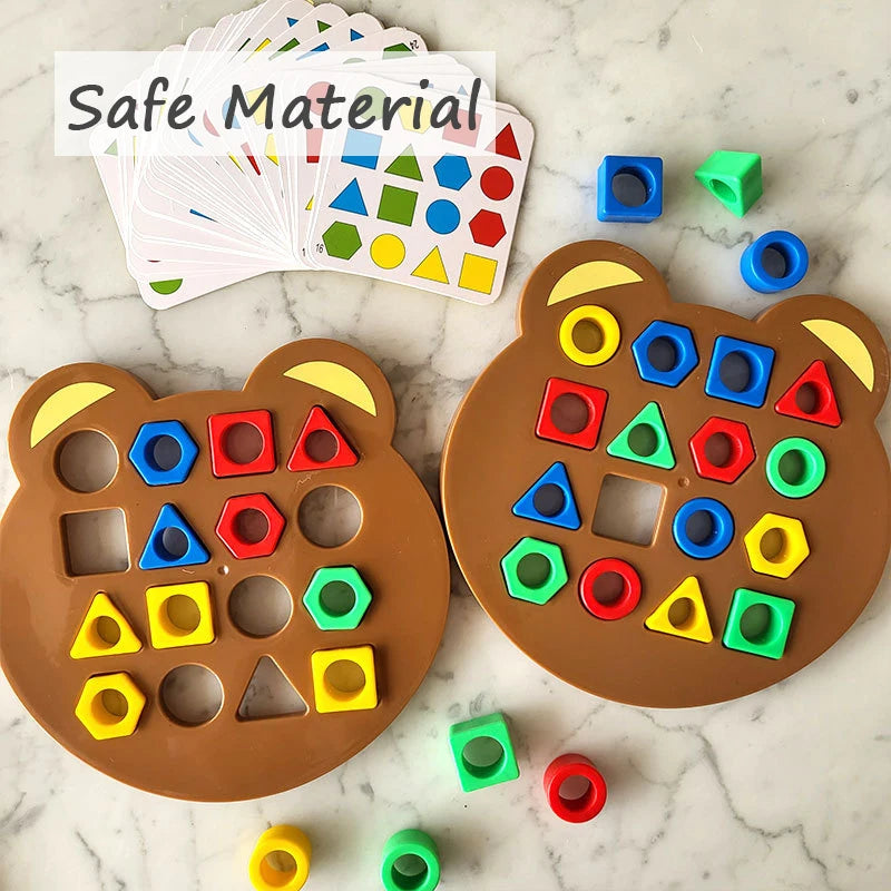 Children Matching Puzzle Toys Colors Geometric