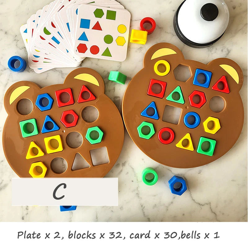 Children Matching Puzzle Toys Colors Geometric