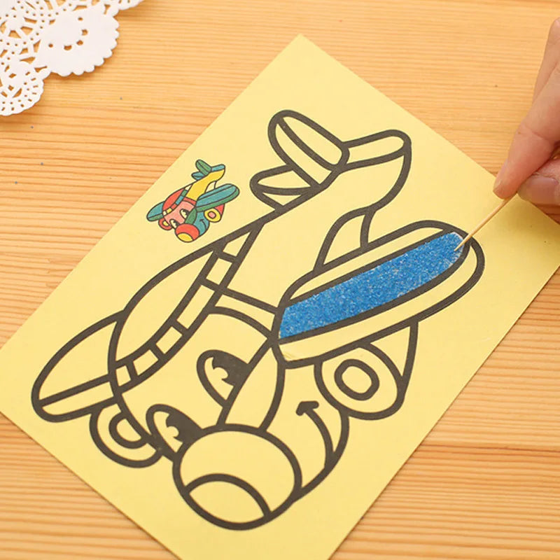 10Pcs Children Drawing Toys  Sand Painting