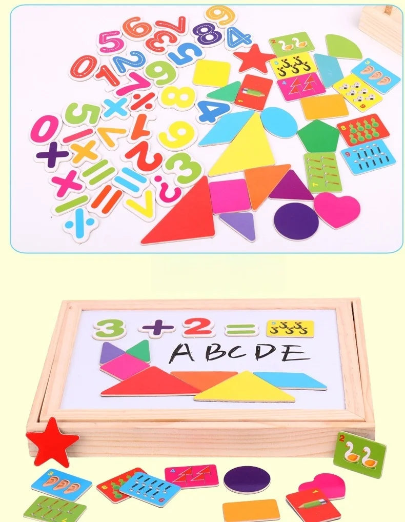 Wooden Multifunction Children Animal Puzzle