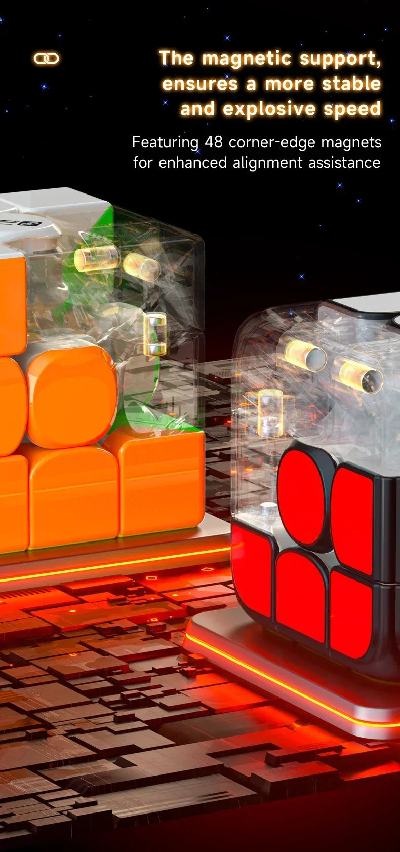 Qiyi Smart Cube 3x3 AI Magnetic Magic Cube