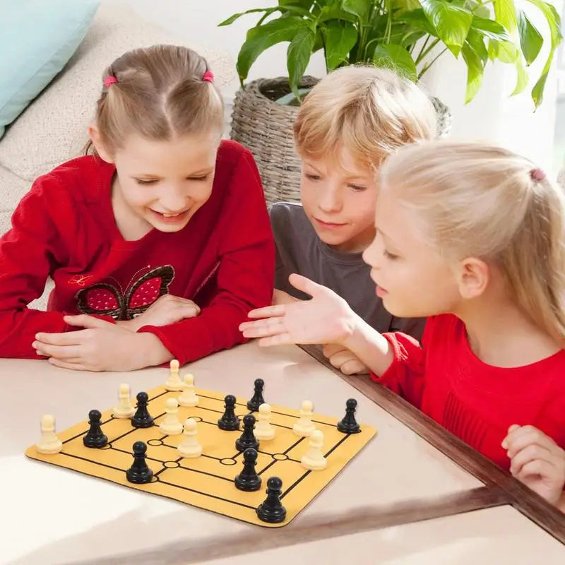 Nine Mens Morris Chess Game Set Traditional