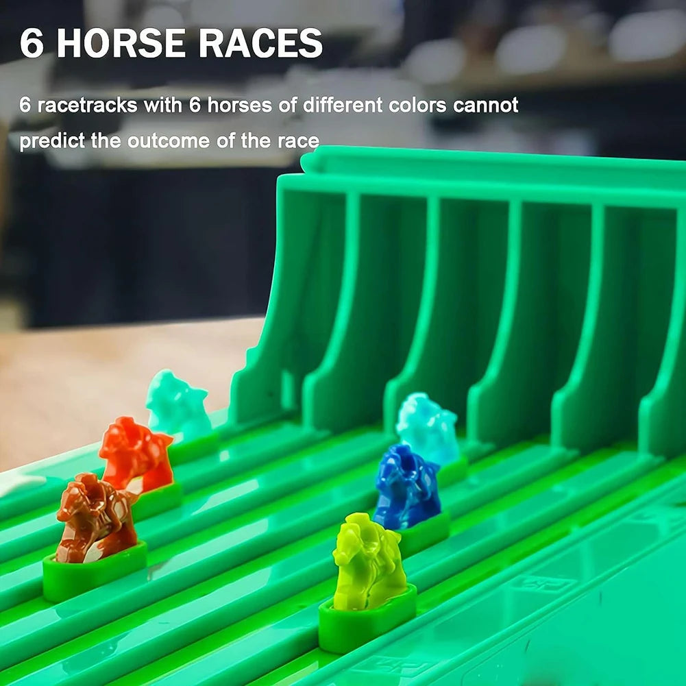 Classic Horse Racing Board Game with 6 Horse