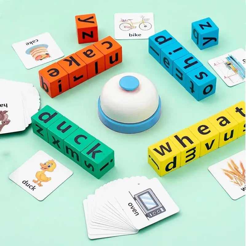 Children's English Card Montessori Wooden