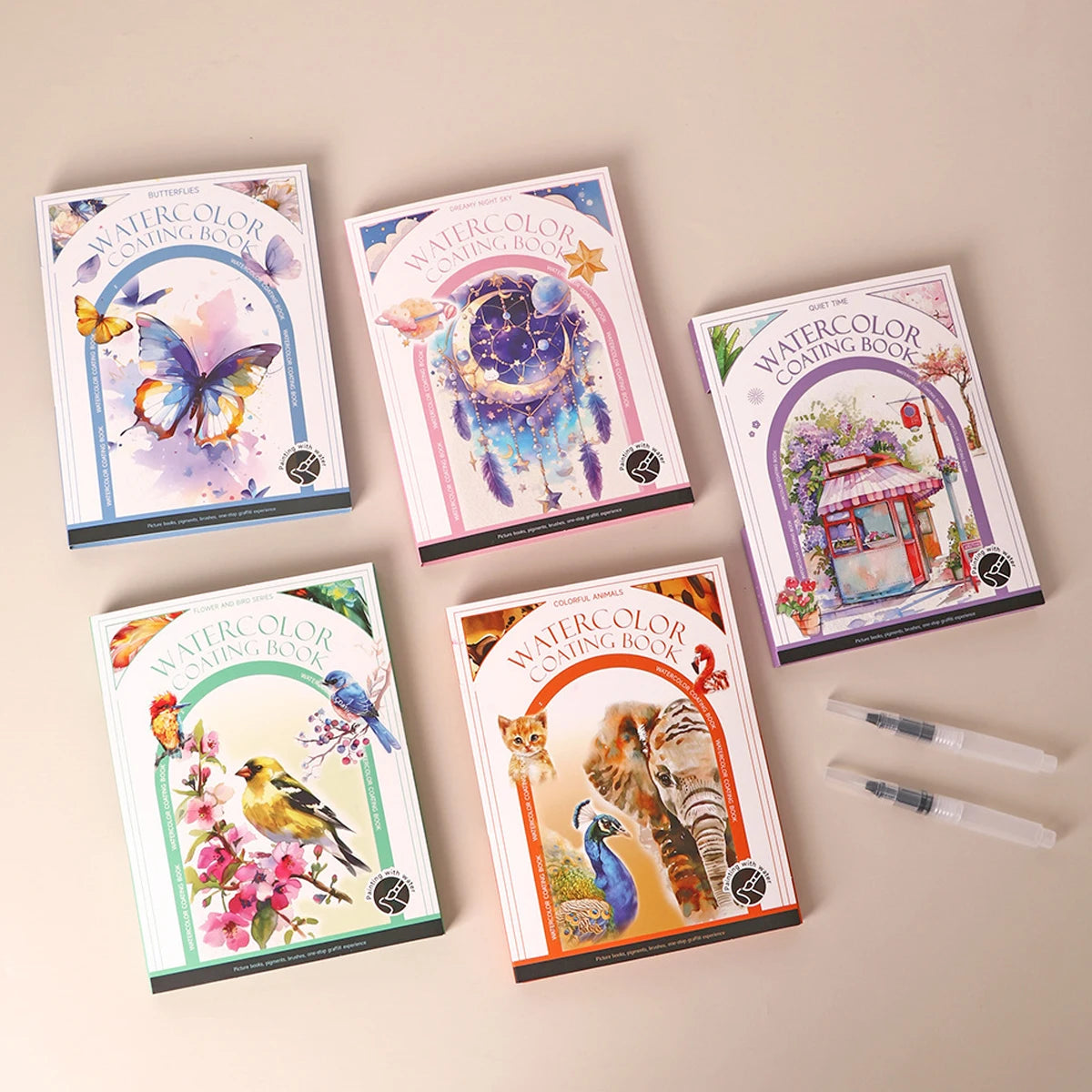 Kids Watercolor Coloring Book Educational Art