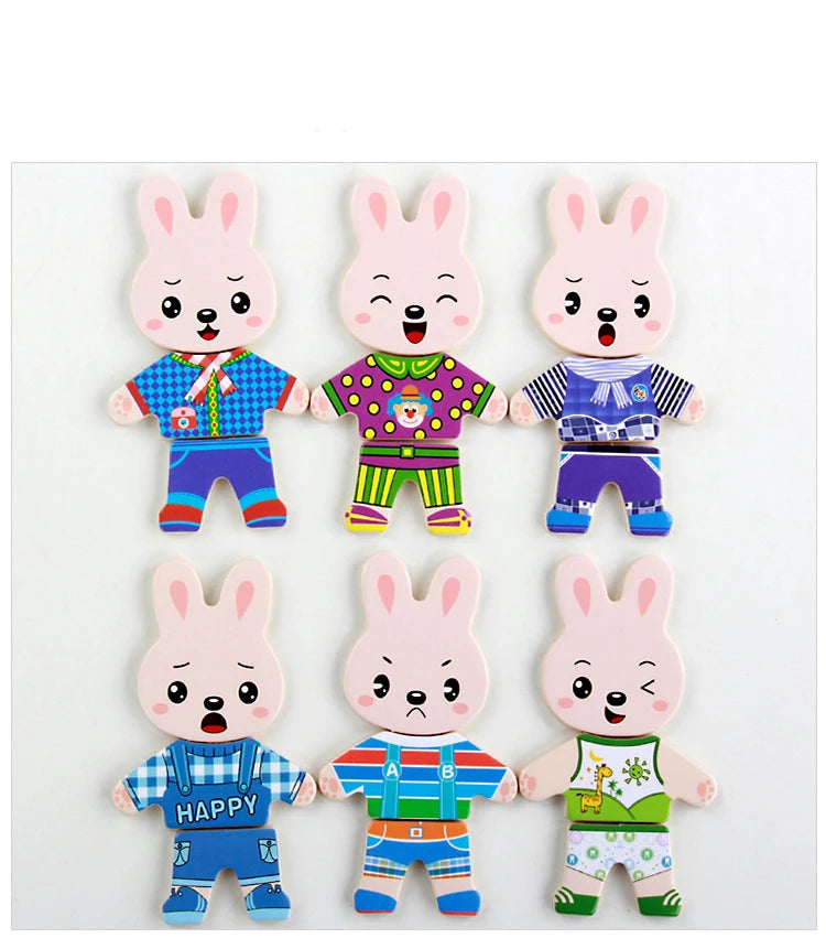 Montessori Little Bear Change Clothes Kids Early