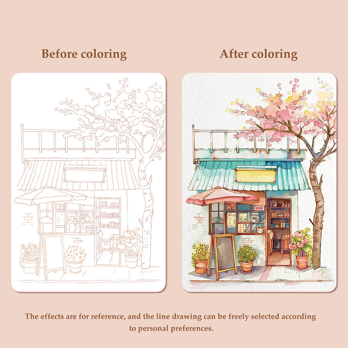 Kids Watercolor Coloring Book Educational Art