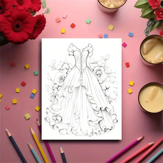 32-Page A4 Adult Coloring Book, Designed