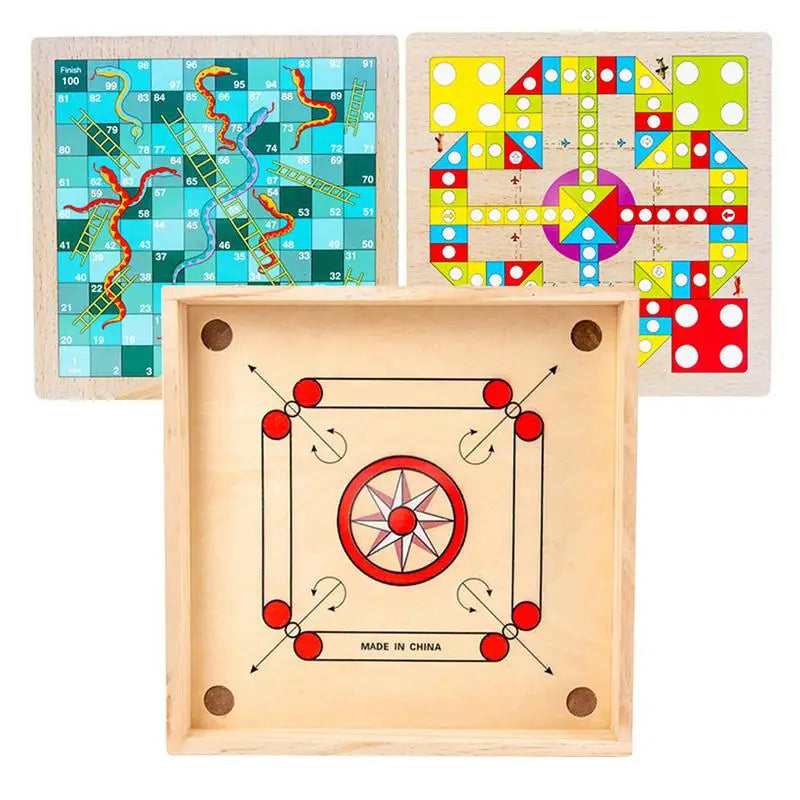 Board Game Set Classic Strike Wooden Game