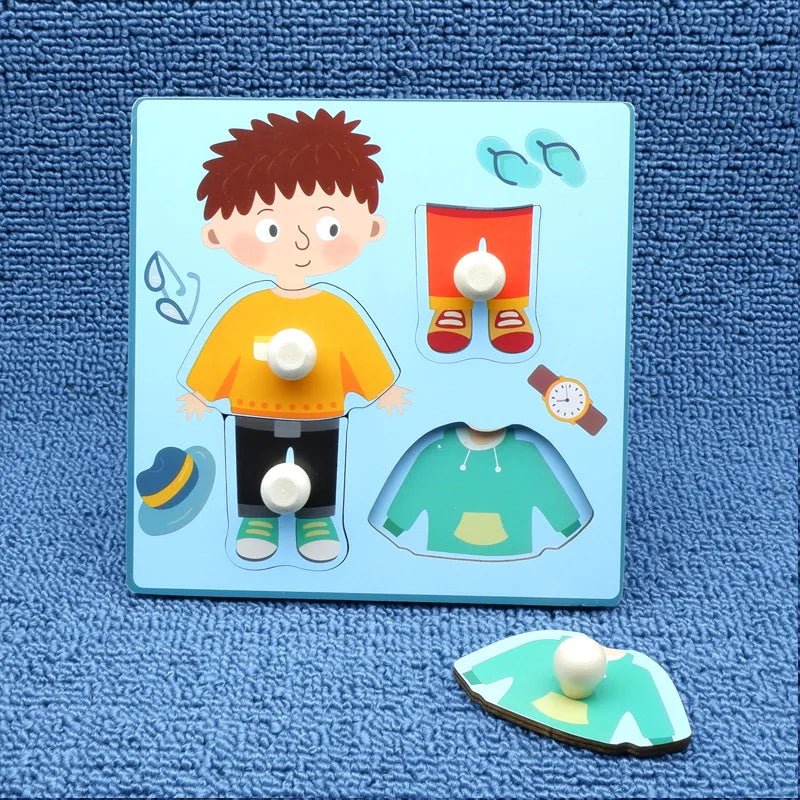 1pcsChildren's Hand Scratch Board 3D Puzzle