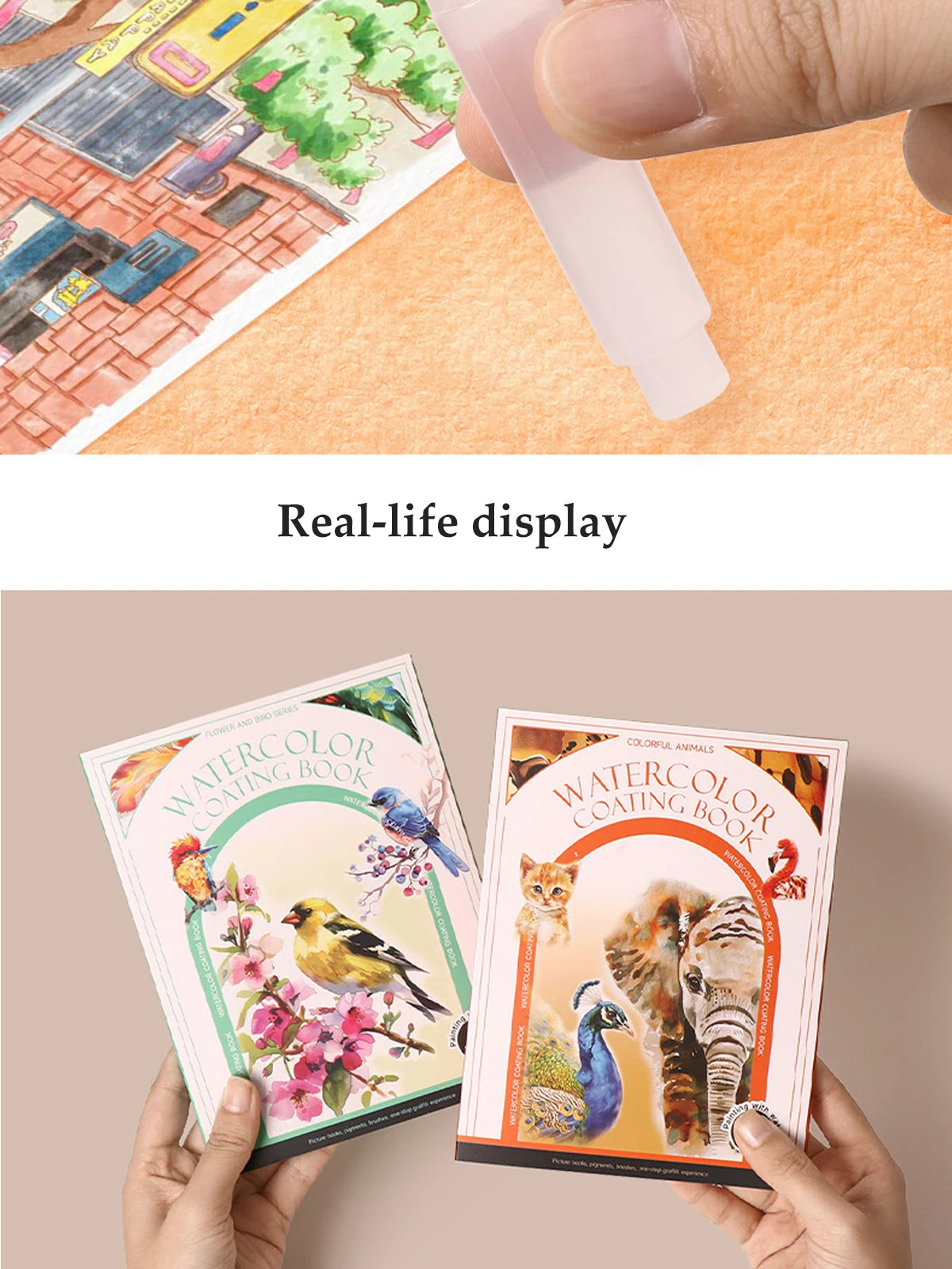 Kids Watercolor Coloring Book Educational Art