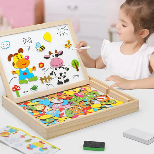 Wooden Multifunction Children Animal Puzzle