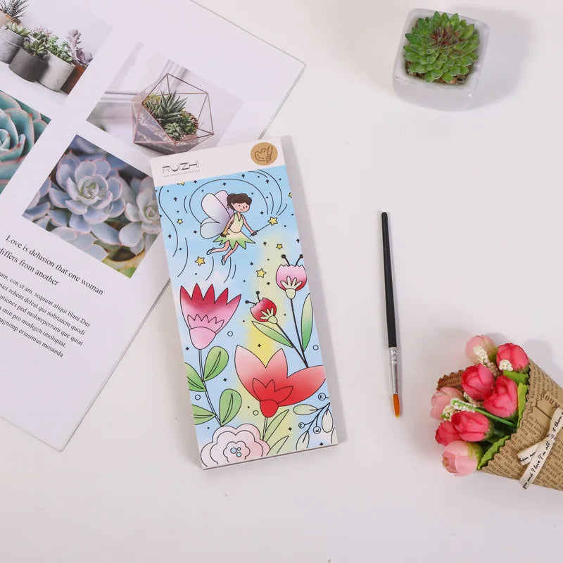 12 pages Children's Watercolor Coloring Book