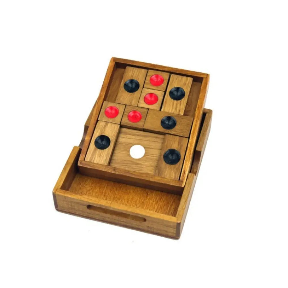 Classical Wooden Slide Escape Puzzle Brain