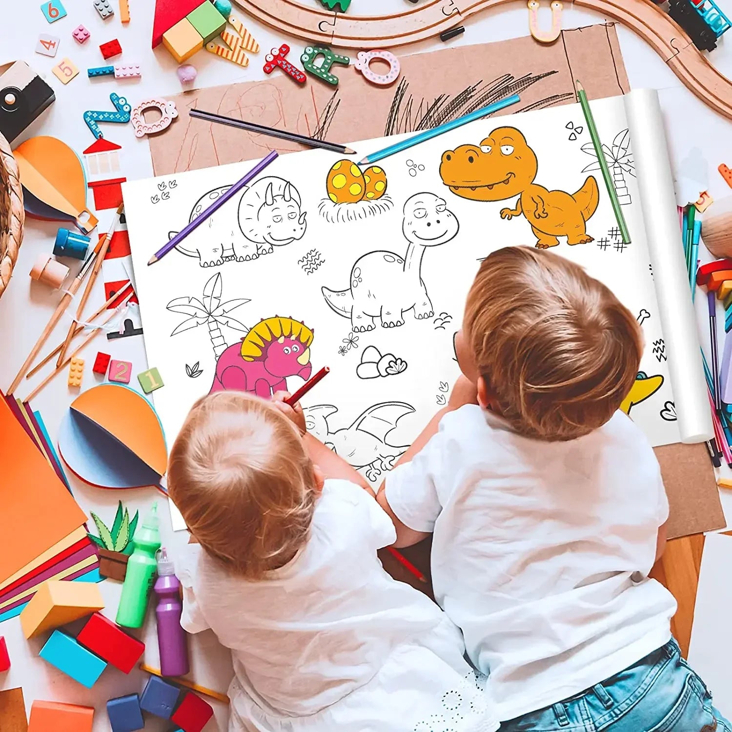 Ocean Car Dinosaur Princess Children Drawing