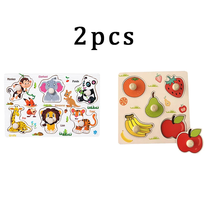 Wooden Puzzle Kids Montessori Alphabet