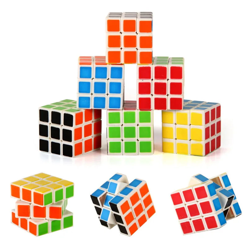6PCS 3CM Mini Cube Puzzles 3x3x3 Fun Party