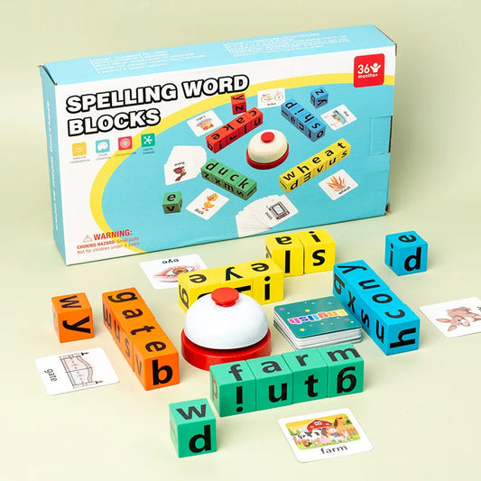 Children's English Card Montessori Wooden