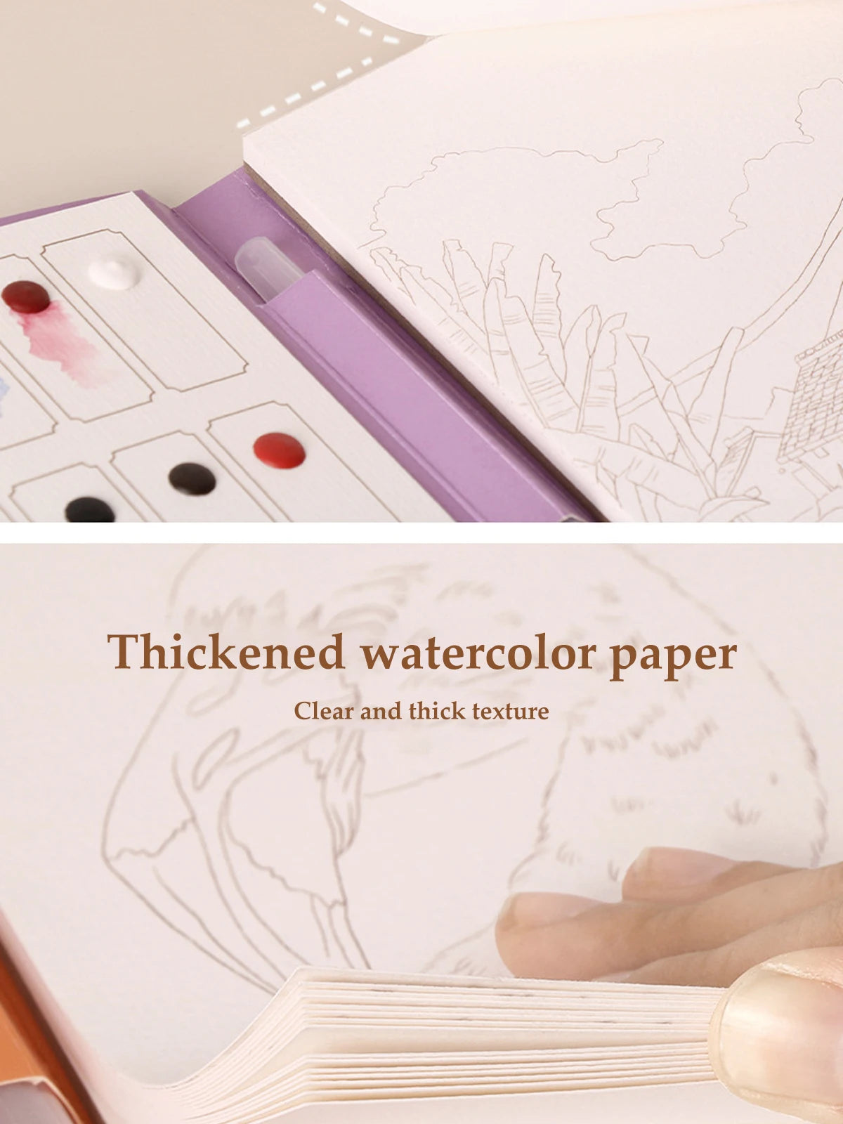 Kids Watercolor Coloring Book Educational Art