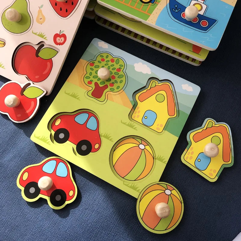 Wooden Puzzle Kids Montessori Alphabet