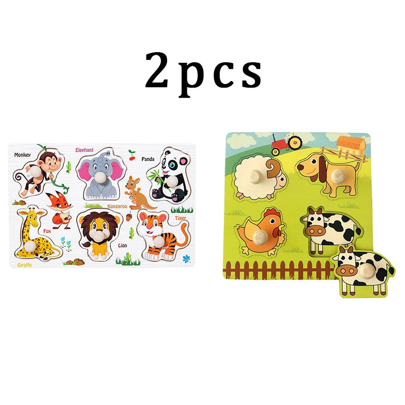 Wooden Puzzle Kids Montessori Alphabet