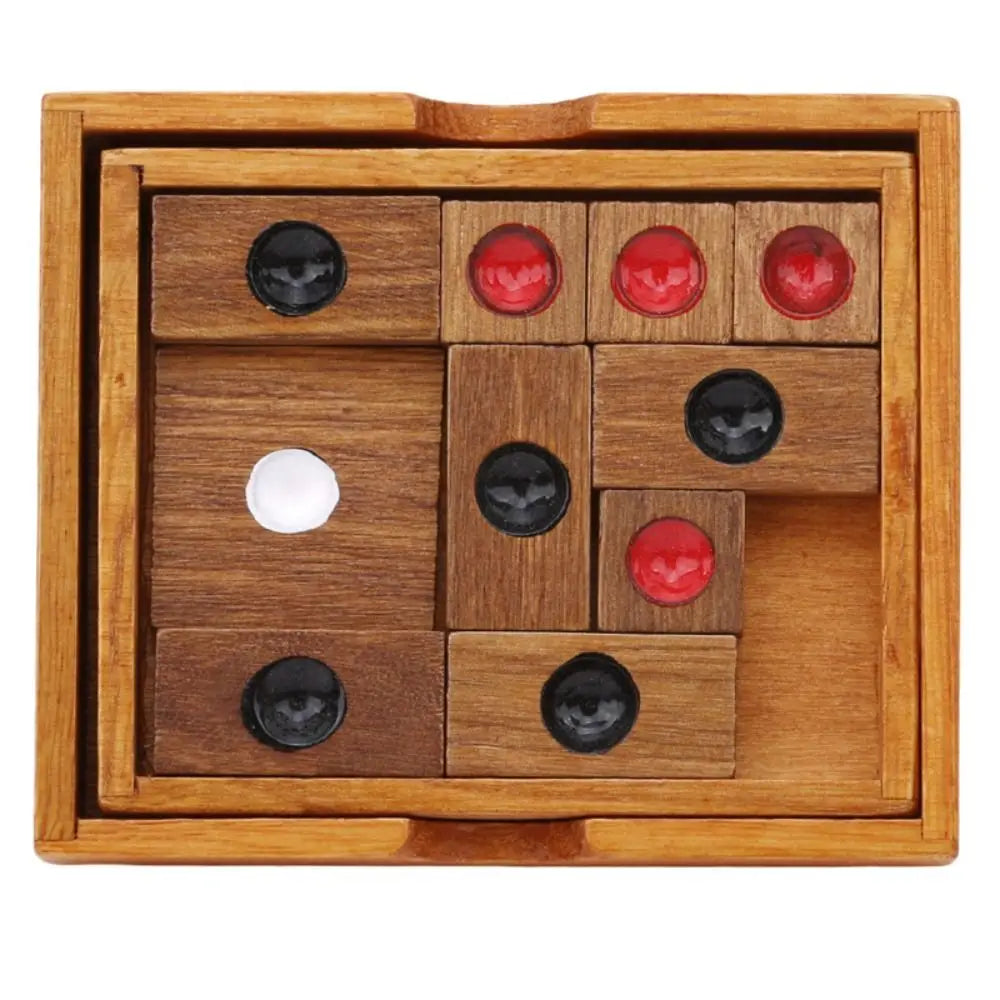 Classical Wooden Slide Escape Puzzle Brain