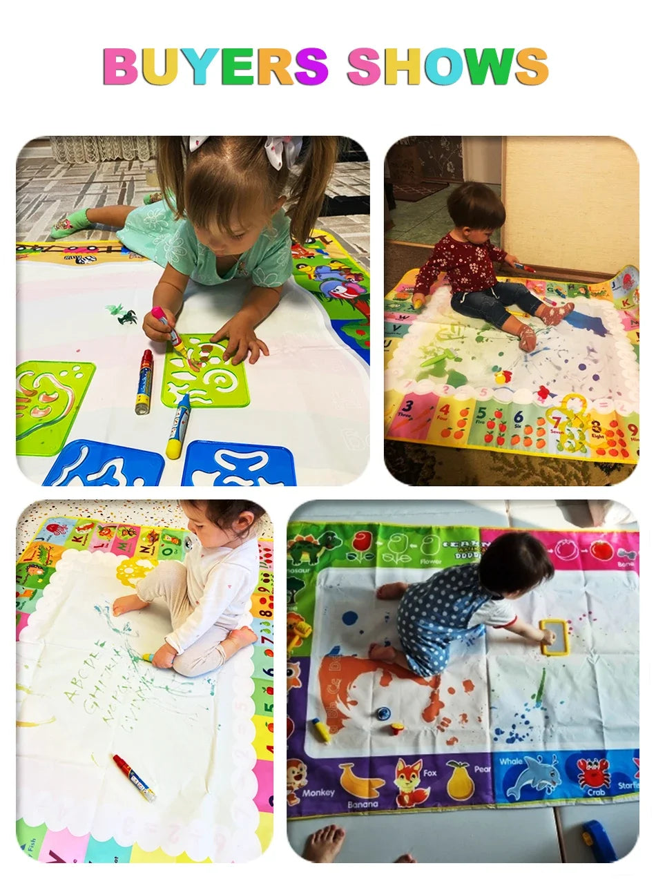 Oversized Magical Water Canvas pens Montessori