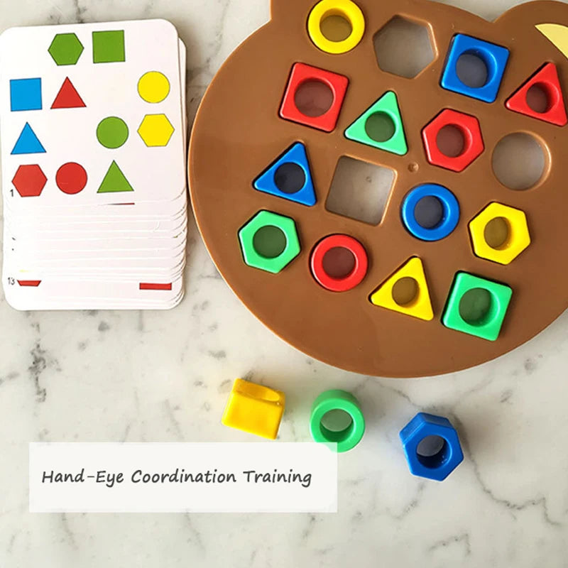 Children Matching Puzzle Toys Colors Geometric