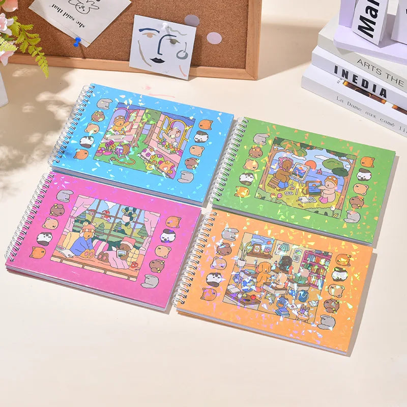Cute Animal Character Coloring Book Kids