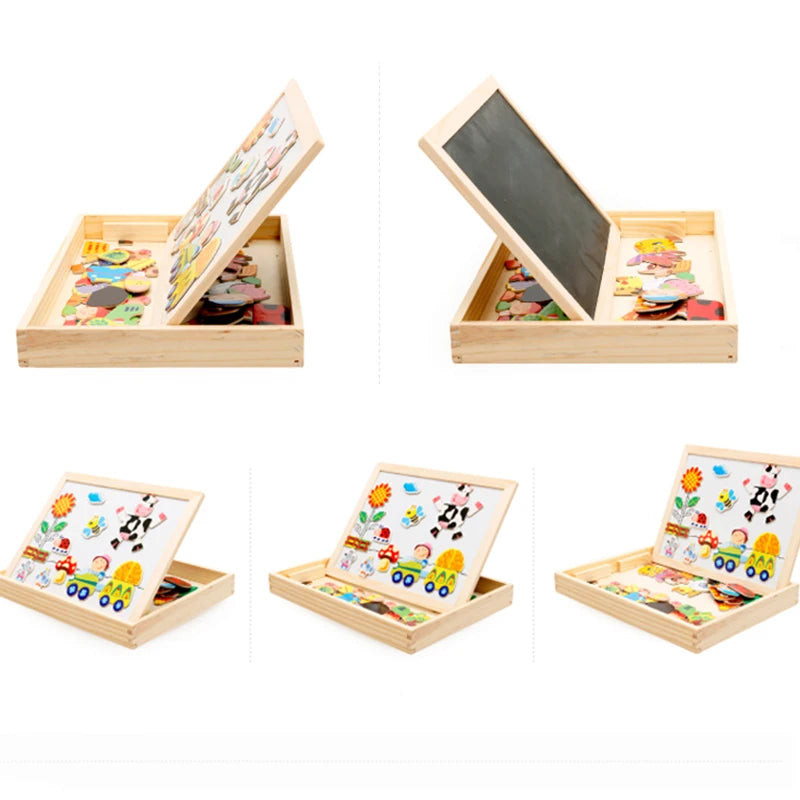 Wooden Multifunction Children Animal Puzzle