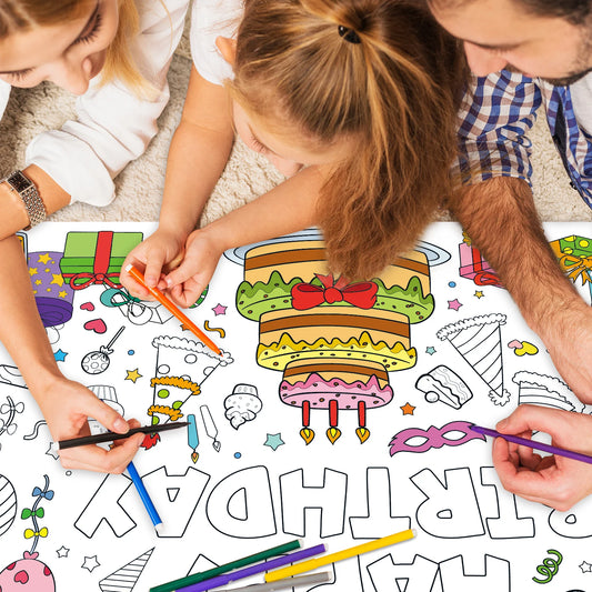 Large Children Drawing DIY Birthday Sticky