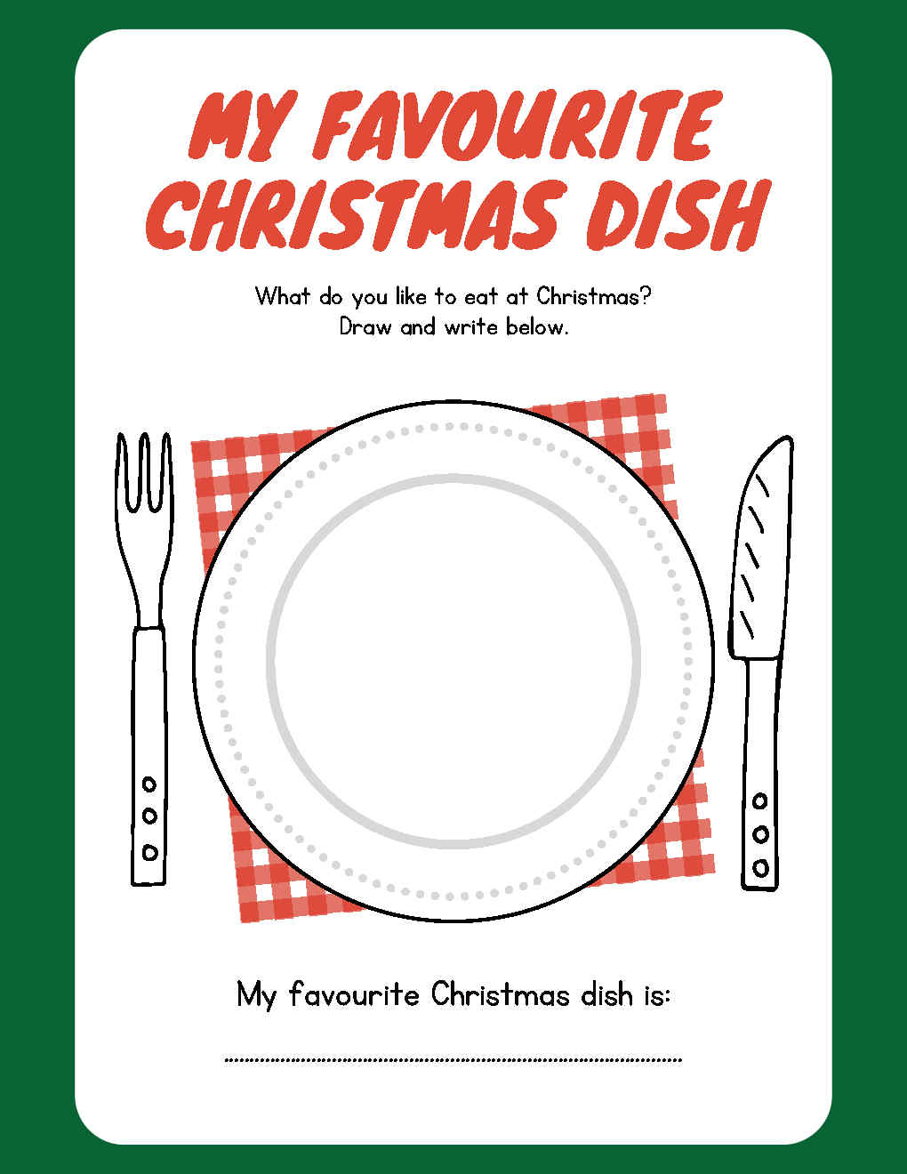 Kids Christmas Activity Placemat, Printable Coloring Page, Holiday Dinner Craft, Festive Table Setting PDF